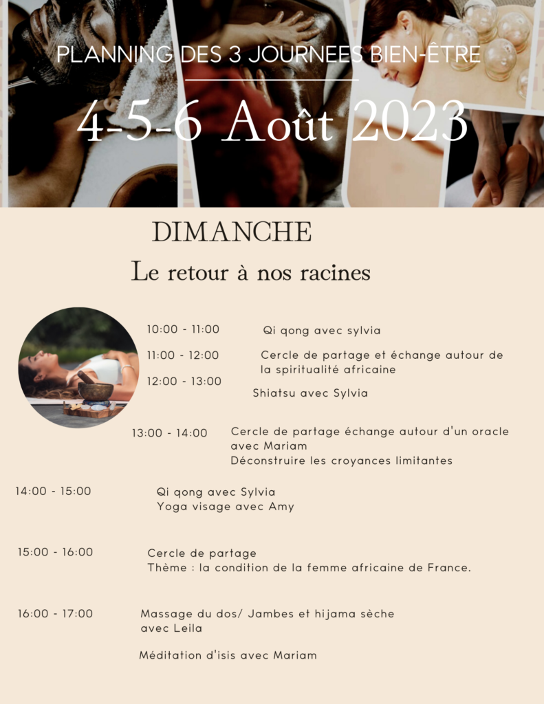 Planning dimanche